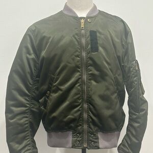 Diesel reversible bomber jacket Dark Green Bomber Jacket size L US